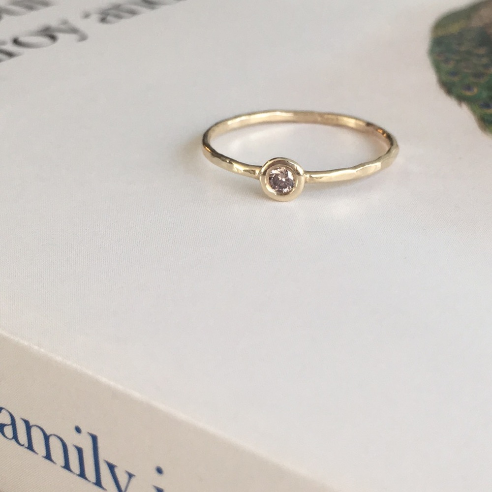 Melanie Casey cognac diamond ring